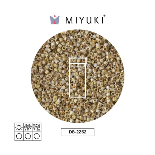 [24938] Miyuki delica 11/0 DB2262 opa amarillo picasso x 3g