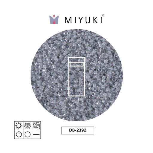 [11482] Miyuki delica 11/0 DB2392 color forrado pewter x 3g