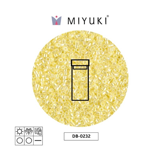 [11578] Miyuki delica 11/0 DB0232 forrado paled amarillo x 3g