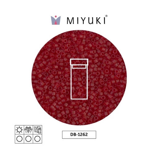 [29522] Miyuki delica 11/0 DB1262 mate transparente oscuro cra x 3g