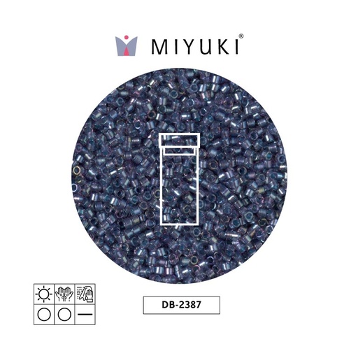 [12686] Miyuki delica 11/0 DB2387 color forrado tidal x 3g