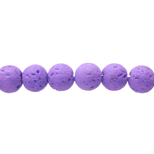 Sarta redonda 6mm volcano morado x 63 unds
