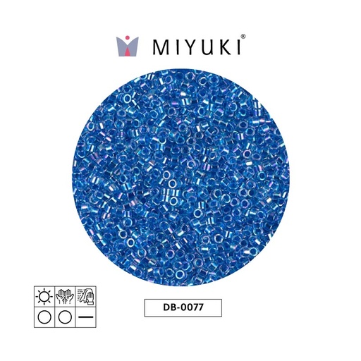 [27687] Miyuki delica 11/0 DB0077 azul forrado cristal AB x 50g