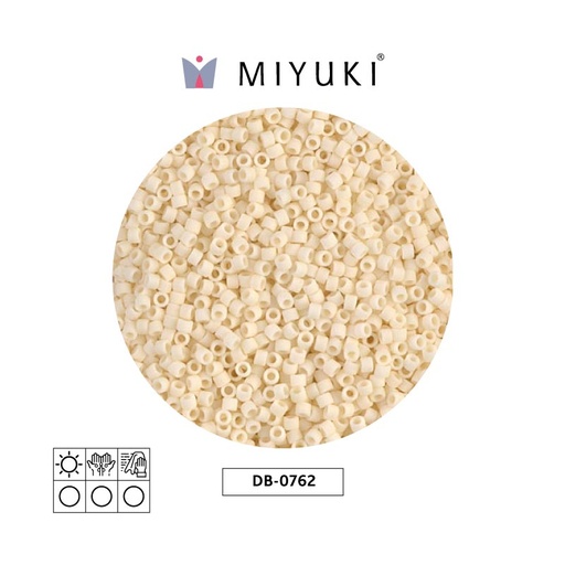 [28539] Miyuki delica 11/0 DB0762 mate opaco oscuro crema x 50g