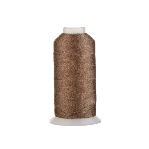 [14393] Hilo poliester metalizado 15 hilos J1026 bronze x rollo 150m