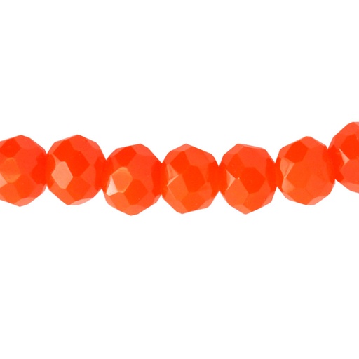 [16574] Murano rondela facetada 3mm salmon mate 79 x 120unds