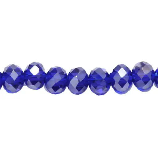 [22781] Murano rondela facetada 2mm azul solido 96 x 160unds