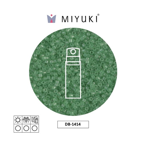 [32669] Miyuki delica 11/0 DB1414 transparente verdex10g