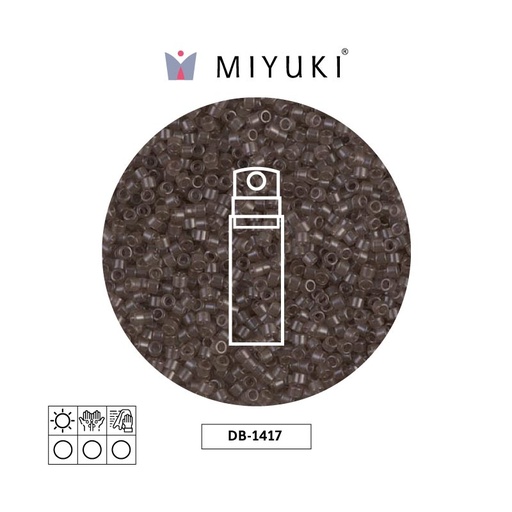 [32671] Miyuki delica 11/0 DB1417 transparente taupe x 10g