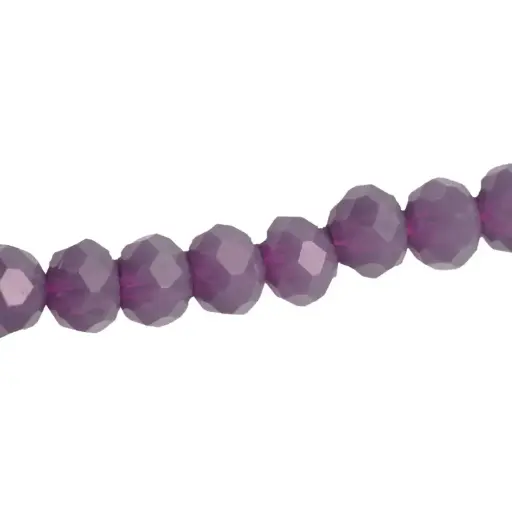 [22782] Murano rondela facetada 2mm morado mate 92 x 161unds
