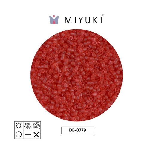 [28540] Miyuki delica 11/0 DB0779 mate tranparent watermelon x 50g