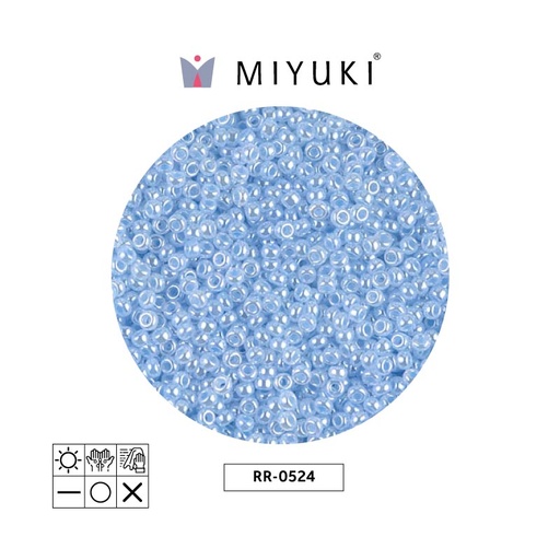 [24627] Mostacilla Miyuki rocalla 11/0 RR0524 cielo azul Ceylon perlado x 250g