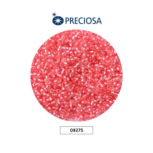 [25692] Mostacilla checa preciosa 2mm 08275 rosado brillante x 500g