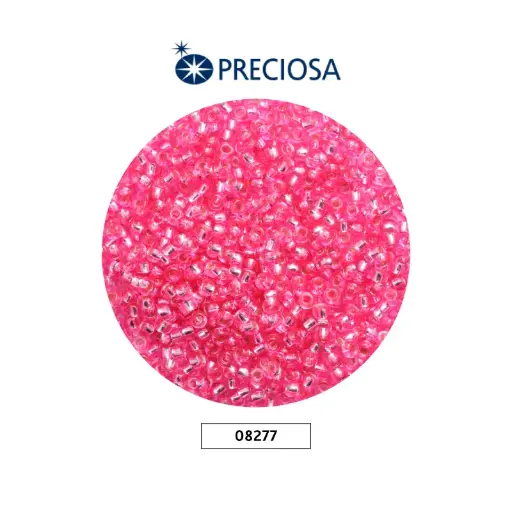 [25700] Mostacilla checa preciosa 2mm 08277 fucsia brillante x 500g