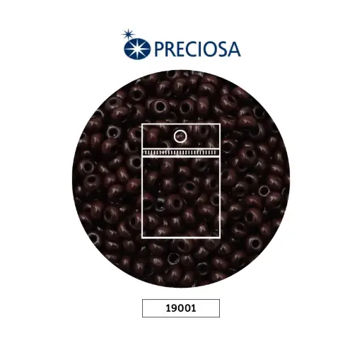 [30317] Mostacilla checa preciosa 8/0 3mm OP cafe claro x 50 gr