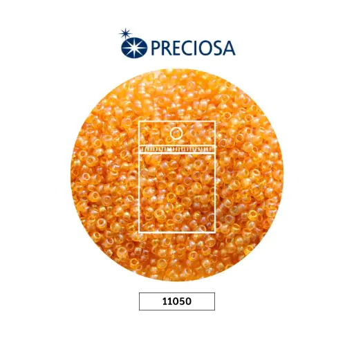[28560] Mostacilla checa preciosa 2mm 11050 P lt smoked topaz AB x 50g