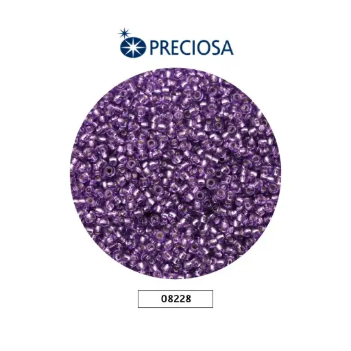 [25686] Mostacilla checa preciosa 10/0 2mm 08228 morado brillante x 500g