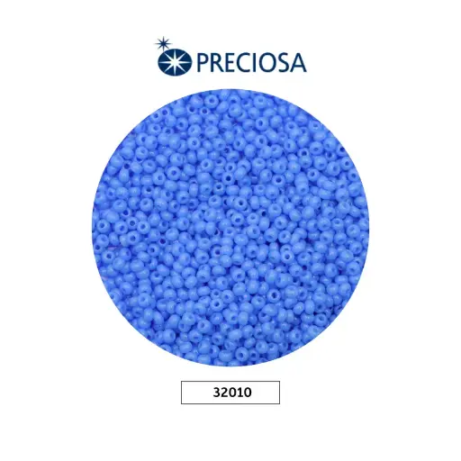 [12821] Mostacilla checa preciosa 2mm 32010 azul opalo x 500g