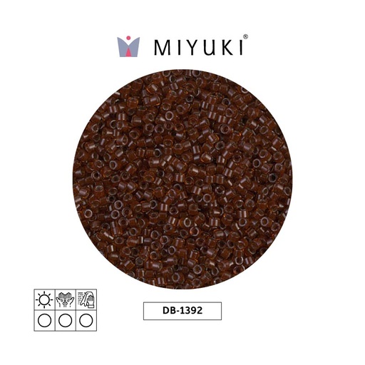 [32202] Miyuki delica 11/0 DB1392 oscuro cafe forrado rootbeer x 50g