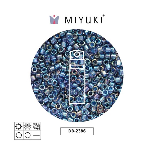 [25587] Miyuki delica 11/0 DB2386 color forrado night cielo x 10g