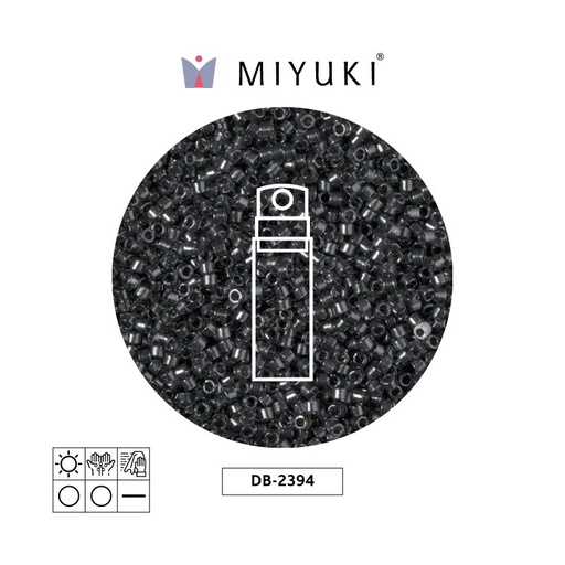 [26726] Miyuki delica 11/0 DB2394 color forrado steel x 10g