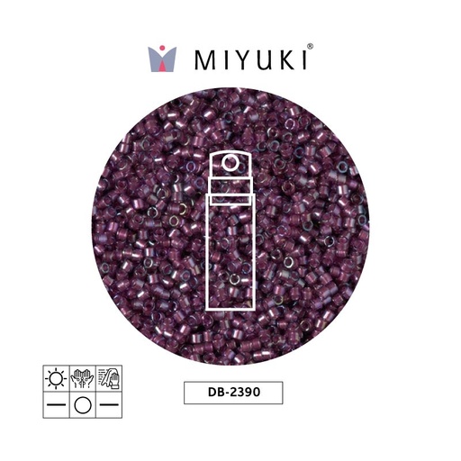 [25600] Miyuki delica 11/0 DB2390 color forrado brandy x 10g