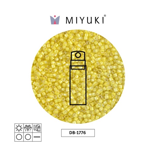 [25586] Miyuki delica 11/0 DB1776 forrado amarillo AB x 10g