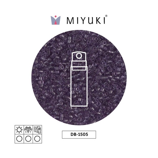 [31122] Miyuki delica 11/0 DB1105 transparente claro amethyst x 10g