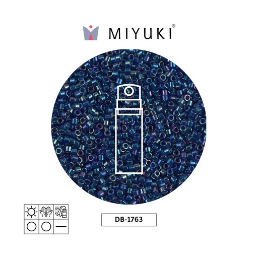 [11288] Miyuki delica 11/0 DB1763 verde azul AB x 10g