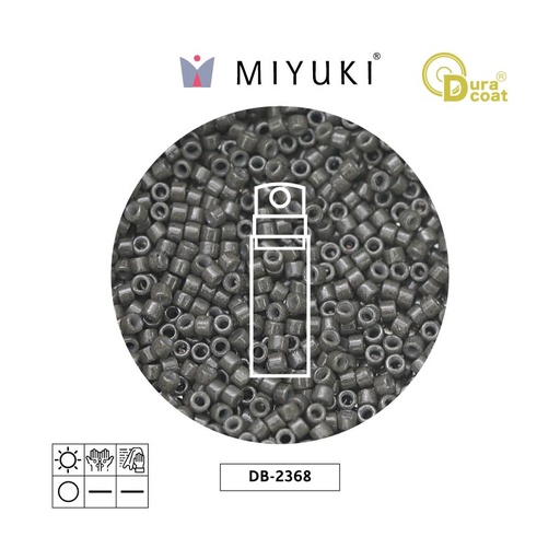 [12665] Miyuki delica 11/0 DB2368 duraco opaco charcoal x 10g