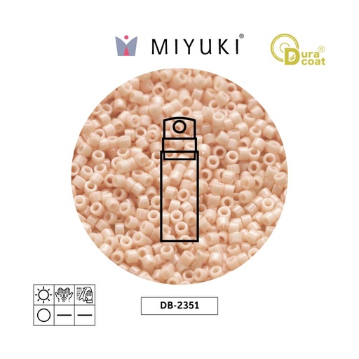 [10131] Miyuki delica 11/0 DB2351 duracoa opaco vanilla x 10g