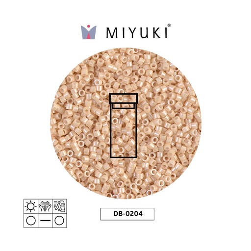 [16062] Miyuki delica 11/0 DB0204 claro beige Ceylon perlado x 3g