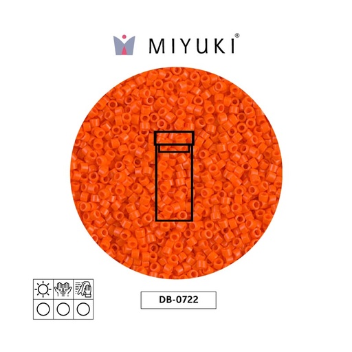 [16269] Miyuki delica 11/0 DB0722 opaco naranja x 3g