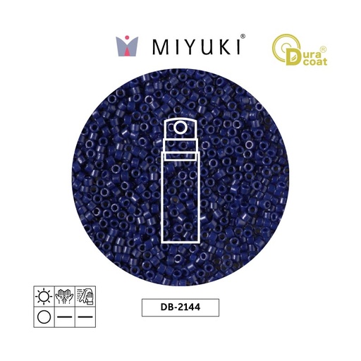 [18338] Miyuki delica 11/0 DB2144 duraco opaco azul x 10g