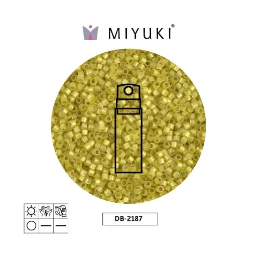 [15730] Miyuki delica 11/0 DB2187 Duracoat citron x 10g