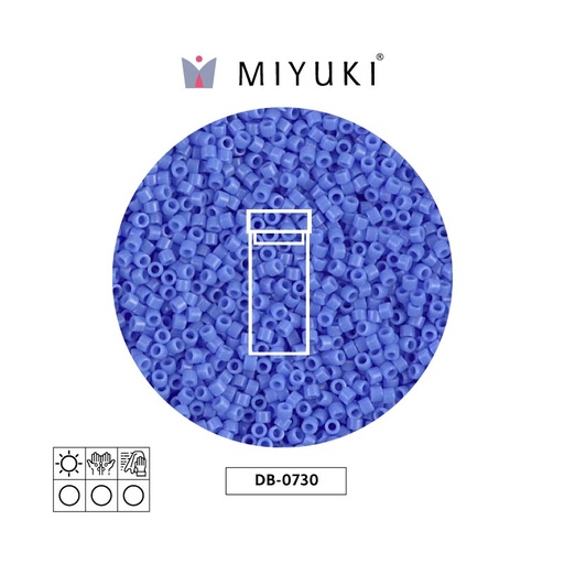 [17445] Miyuki delica 11/0 DB0730 opaco claro azul x 3g