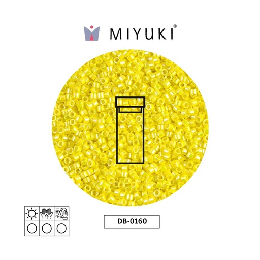 [15347] Miyuki delica 11/0 DB0160 opaco amarillo AB x 3g