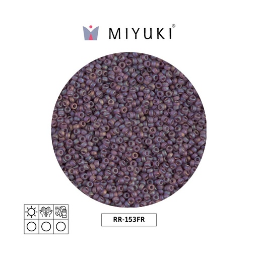 [24602] Mostacilla Miyuki rocalla 11/0 RR0153FR oscuro ahumado morado mate AB x 250g