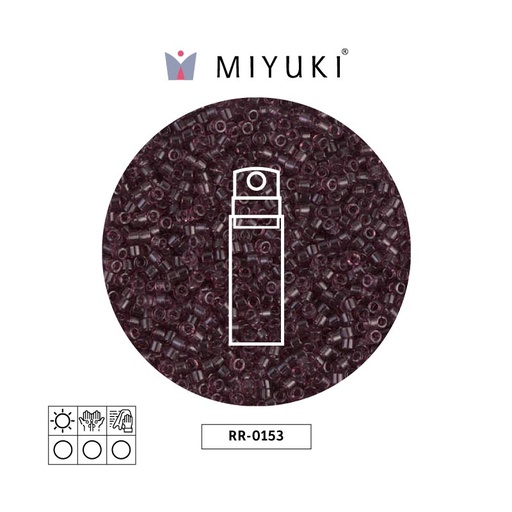 [24132] Mostacilla Miyuki rocalla 11/0 RR0153 oscuro ahumado morado x 10g
