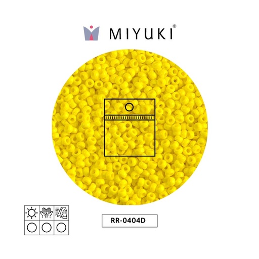 [14896] Mostacilla Miyuki rocalla 11/0 RR0404D opaco naranja amarillo x 25g