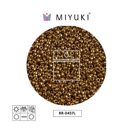 [14404] Mostacilla Miyuki rocalla 11/0 RR0457L metalizado muscat x 25g