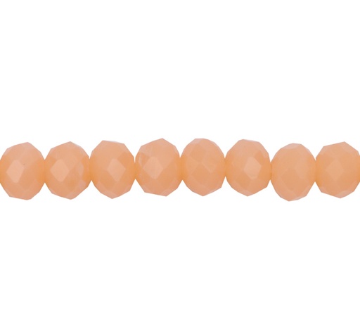 [22454] Murano rondela facetada 4mm crema mate 71 x 145unds