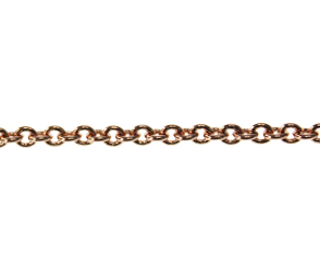 [22743] Cadena link redondo 3mm 280S/3x3.5mm/champagne x m