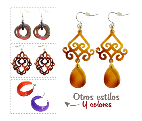 [23435] Aretes colores varios en AC