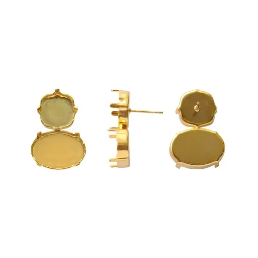 [19287] 4470CH + 4120CH Setting arete 12mm y 18x 13mm/ Golfi topo x par 