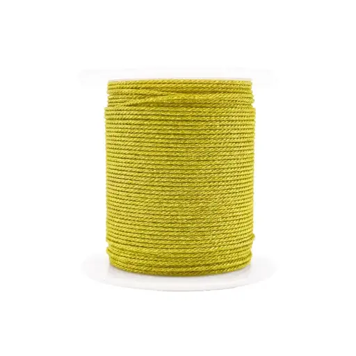 [31025] Hilo poliester metalizado A17-600/9S dorado x rollo 20m