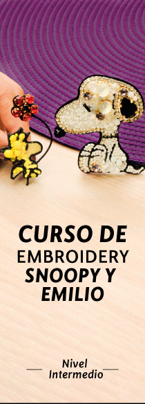 Curso de embroidery Snoopy y Emilio nivel intermedio