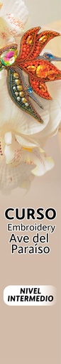 Curso de embroidery Ave del Paraíso nivel de intermedio