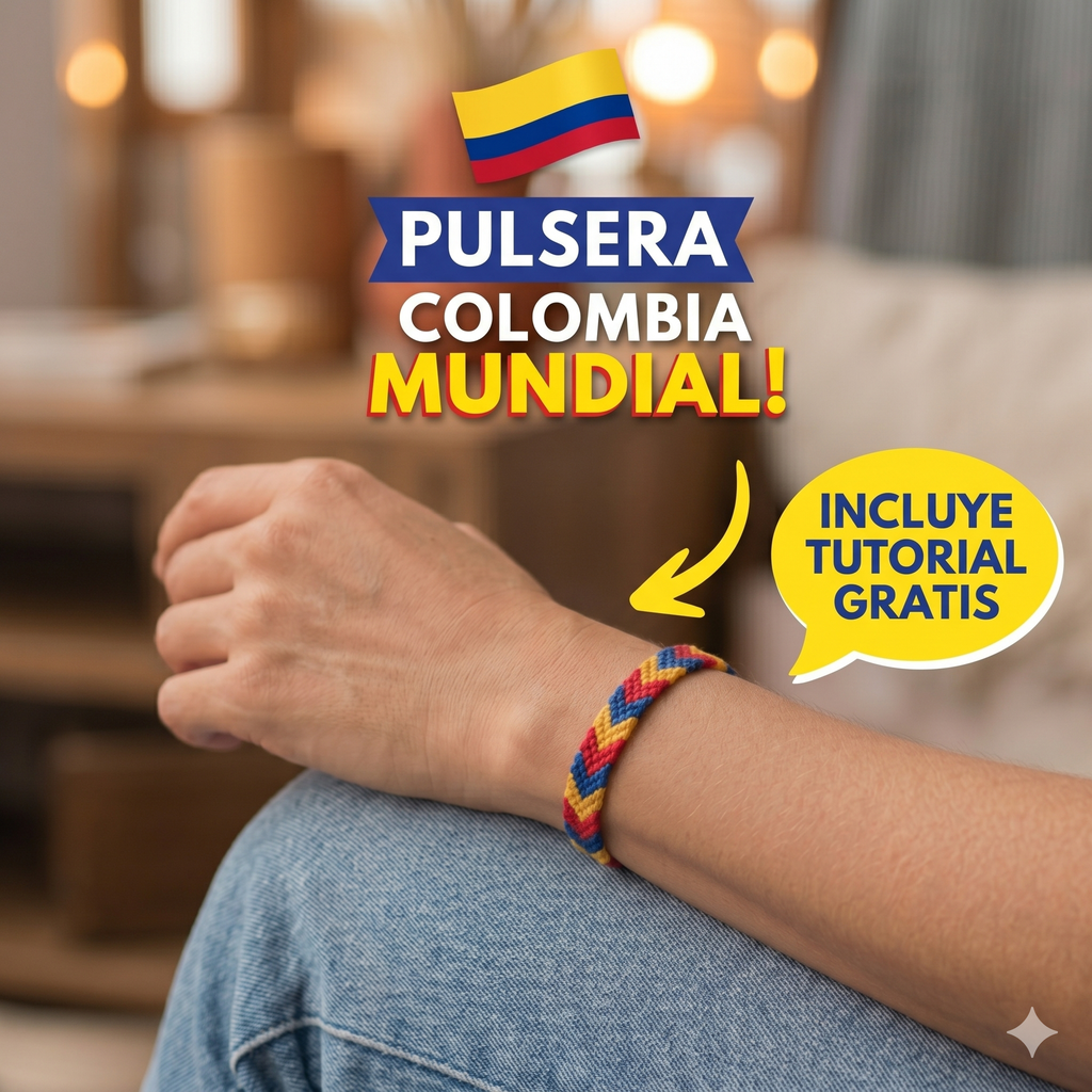 Cómo hacer la Manilla de Colombia paso a paso.